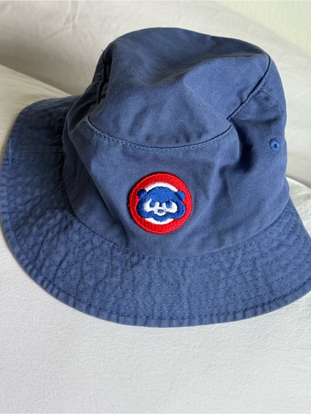 Women’s Blue Bucket Hat with Bear Patch